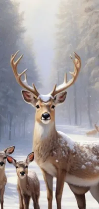 Photograph Light Deer Live Wallpaper