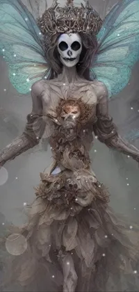 This enchanting live wallpaper features a beautiful fairy dressed in intricate detail