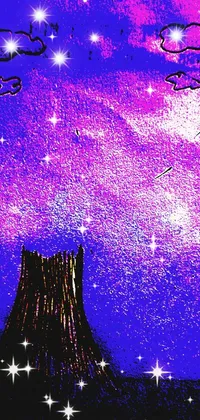 Photograph Purple Light Live Wallpaper