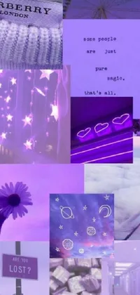 Photograph Purple Light Live Wallpaper
