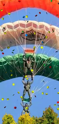 Photograph Sky Parachute Live Wallpaper