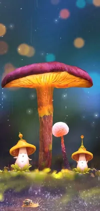 Photograph Water Mushroom Live Wallpaper