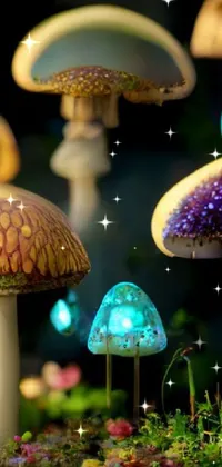 Photograph Water Mushroom Live Wallpaper
