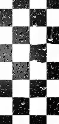 This live wallpaper features a black and white checkered pattern inspired by Nascar