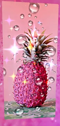 Pineapple Purple Plant Live Wallpaper