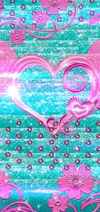 Pink Aqua Magenta Live Wallpaper