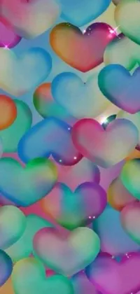 This phone live wallpaper is a colorful and romantic option for your home screen