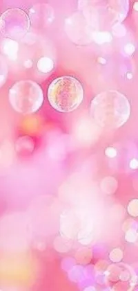 Get mesmerized by the colorful bubbles on your phone's live wallpaper