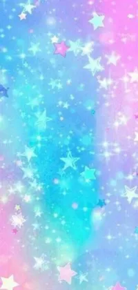 Colorful Kawaii Live Wallpaper with Stars & Glitter - free download