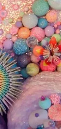 If you're looking for a deliciously enchanting live wallpaper, look no further than this one! Featuring a gorgeous close-up of mouth-watering doughnuts coated in glittering sprinkles, this artwork is pure eye candy