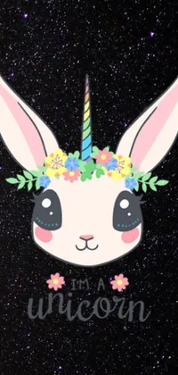 Transform your phone screen into a mesmerizing world with this cute bunny phone live wallpaper