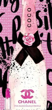 Pink Art Poster Live Wallpaper