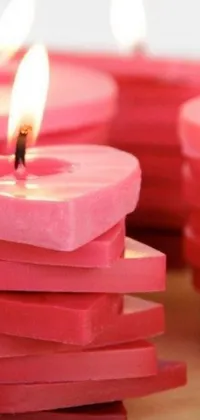 Pink Candle Fire Live Wallpaper