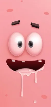 Pink Cartoon Head Live Wallpaper