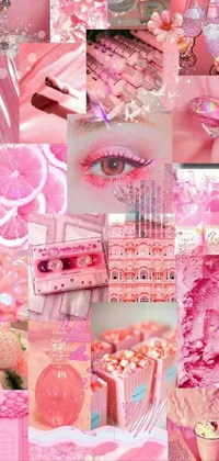 Pink Eyelash Magenta Live Wallpaper