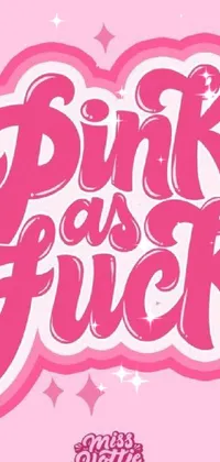 Pink Font Art Live Wallpaper