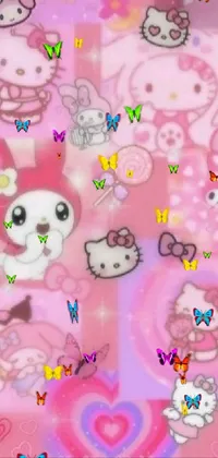 21 Cute Hello Kitty Wallpaper Ideas For Phones : Pink Wallpaper