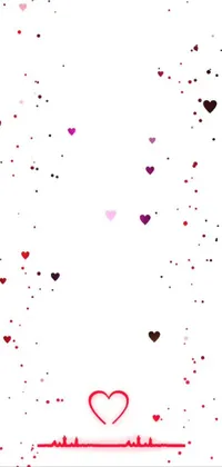 Find the perfect live wallpaper to spice up your phone with this charming design featuring floating hearts and glitter! Created by a renowned computer artist, this wallpaper will add a touch of romance to your phone's background