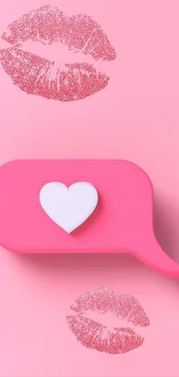 Pink Font Material Property Live Wallpaper