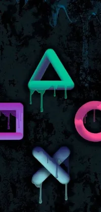 Pink Font Triangle Live Wallpaper