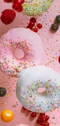 Pink Food Baked Goods Live Wallpaper