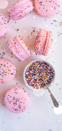 Pink Food Cake Decorating Supply Live Wallpaper