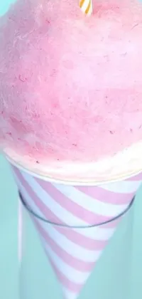 This pink ice cream cone phone live wallpaper is a sweet treat to the eyes