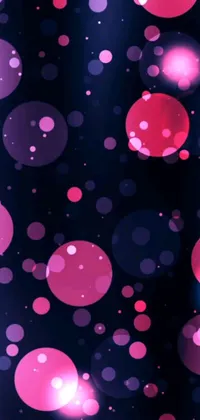 The Pink and Purple Circle Live Wallpaper takes you to a dreamy world of tranquility