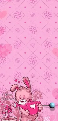 Pink Lilac Cartoon Live Wallpaper