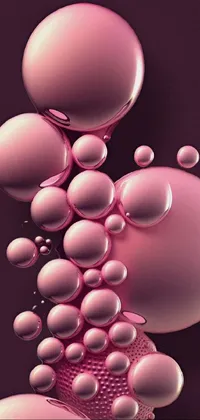 Pink Liquid Red Live Wallpaper