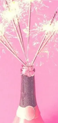 The Pink Vase live wallpaper for your phone is a beautiful and whimsical addition to your device