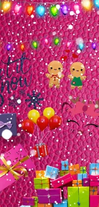 Pink Magenta Pattern Live Wallpaper