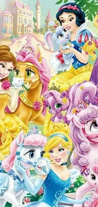Bring a touch of Disney magic to your phone with our amazing Princesses live wallpaper
