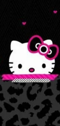 Looking for a playful and colorful live wallpaper for your phone? Look no further than this adorable hello kitty-themed wallpaper