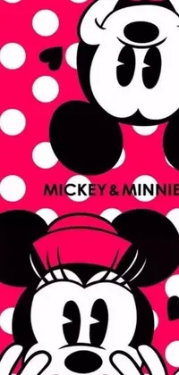 This live wallpaper features Minnie Mouse, a beloved Disney character, with an adorable and playful design