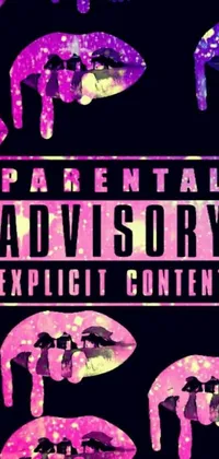 The Parental Advisory Live Wallpaper is a bold and edgy phone wallpaper featuring an animated album cover design