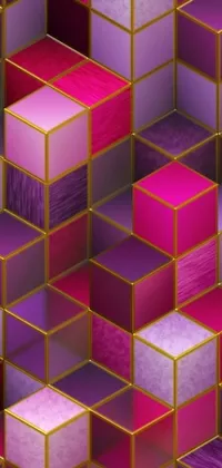 Transform your phone screen with a dazzling live wallpaper featuring a colorful geometric design