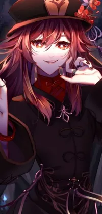 This phone live wallpaper showcases a character portrait inspired by xianxia, featuring a close-up of an individual wearing a hat and a dark robe