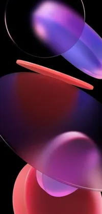 This live wallpaper features a close-up of a 3D-rendered cell phone positioned at an angle against a black background