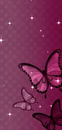 Adorn your iPhone with the captivating Butterfly Live Wallpaper