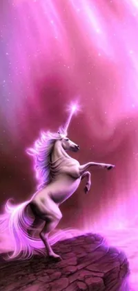 Bring the magic of unicorns to your phone with this enchanting live wallpaper