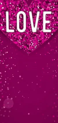 The Pink Love Heart Live Wallpaper is a beautiful and romantic display for your phone