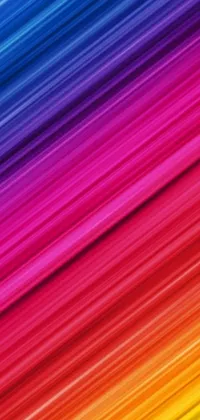This live wallpaper for phones showcases a stunning rainbow-colored background with a gradient effect that combines red, orange, yellow, green, blue, and purple hues
