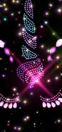 Introducing a captivating phone live wallpaper featuring sparkling lights on a sleek black background