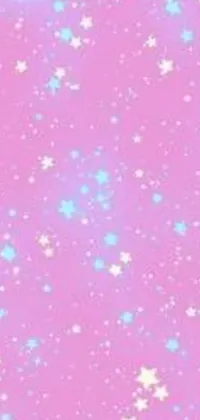 If you're looking for a magical and whimsical phone live wallpaper, this pink shoujo inspired design is perfect for you