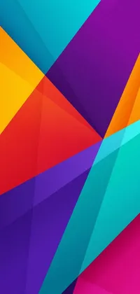 Looking for a dynamic and eye-catching live wallpaper for your phone? Look no further than this colorful abstract background