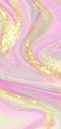 Experience the ultimate visual delight with this stunning abstract painting live wallpaper! Featuring a blend of soft pink and shimmering gold colors, this wallpaper represents a fusion of traditional and contemporary art