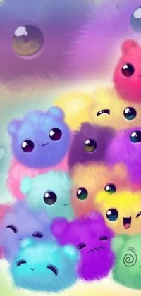 Get ready to add an adorable touch to your phone with this live wallpaper