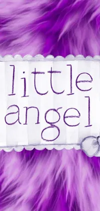 Looking for a stunning live wallpaper for your phone? You'll love the Little Angel design featuring a simple piece of paper with the words "little angel" in beautiful calligraphy