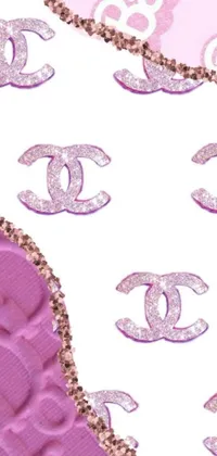 Free Purple and Pink Glitter and Cardboard Flowers for Digital